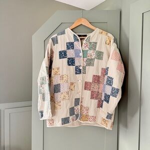Vintage Orvis 1990s Patchwork quilt Button-Up Jacket